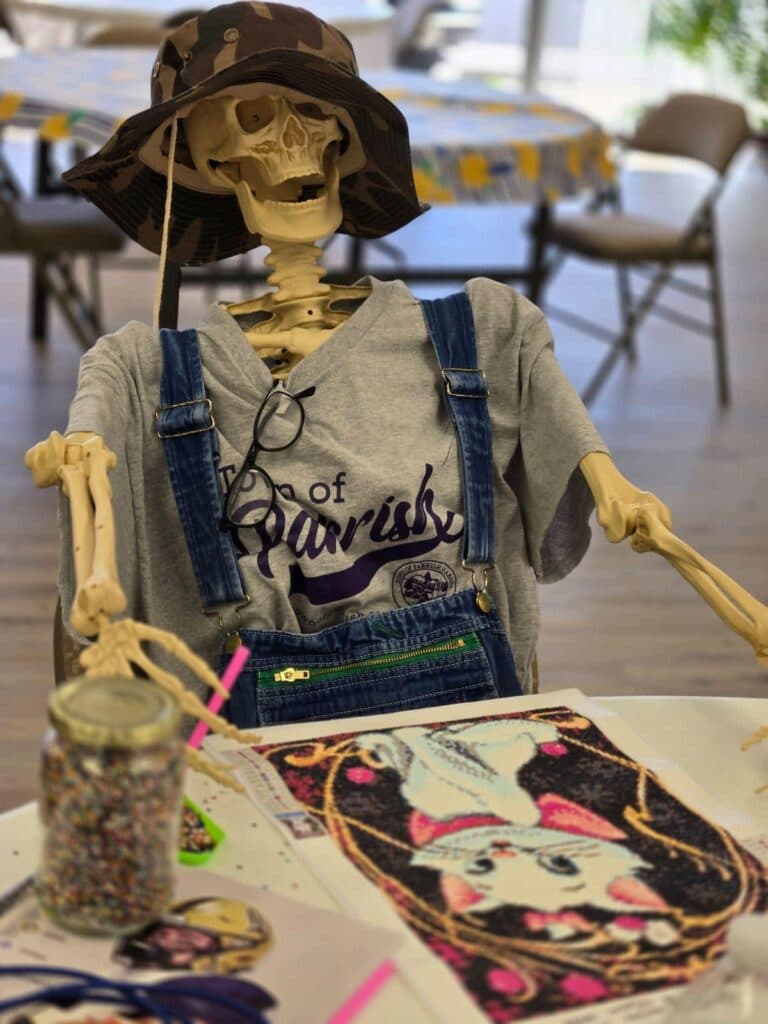 Diamond art activities at the Senior Center