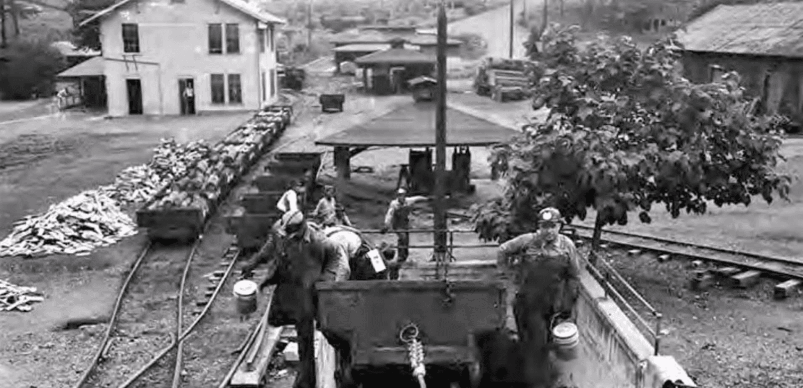 Railway fuel for the steam era, Parrish, Ala, 1949